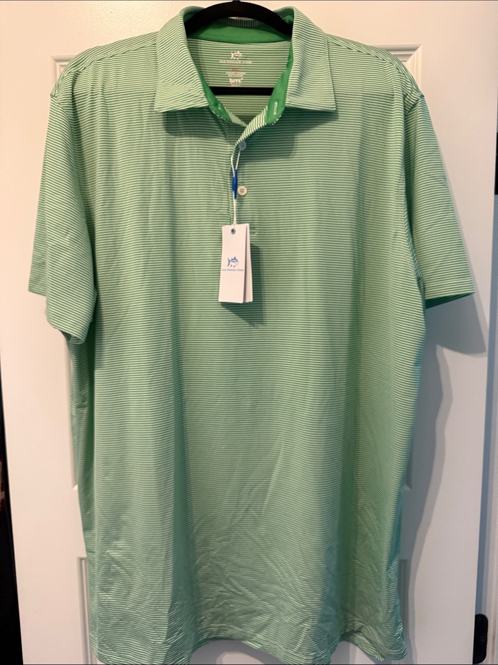 NWT Southern Tide Green Striped Polo